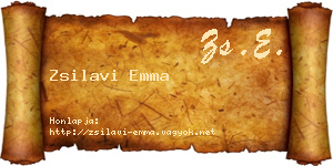 Zsilavi Emma névjegykártya